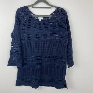Old Navy, Blue knit sweater. Size Lg.